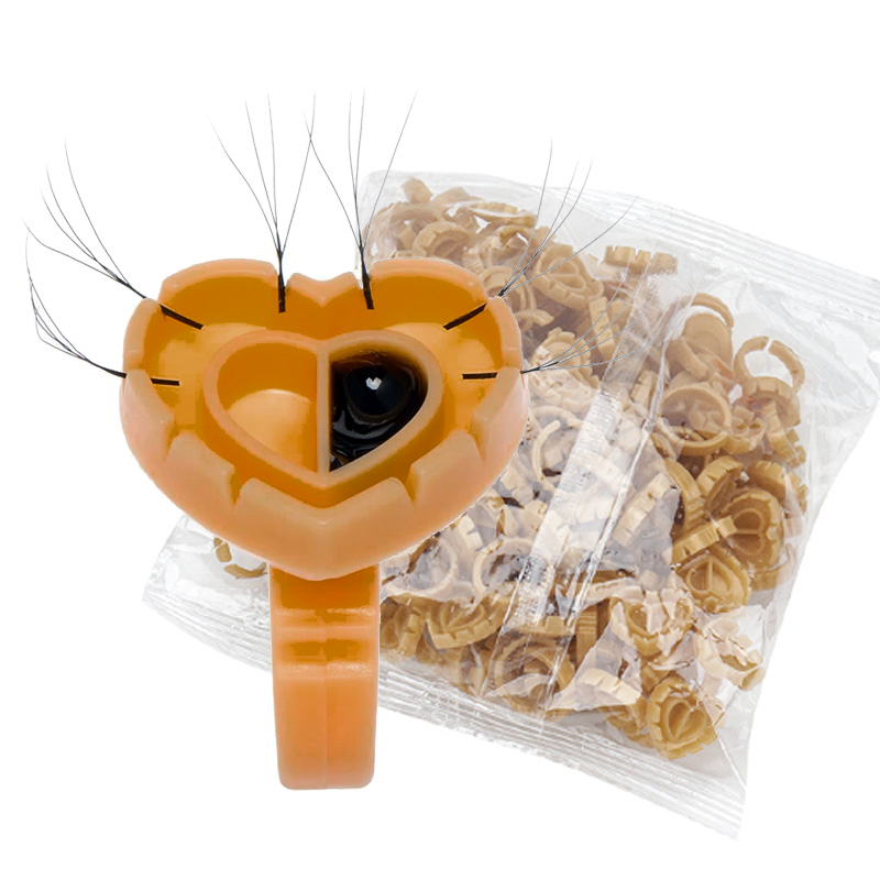 Eyelash Extension Look - 500 stuks lijmringen voor wimperverlenging, lijmhouder