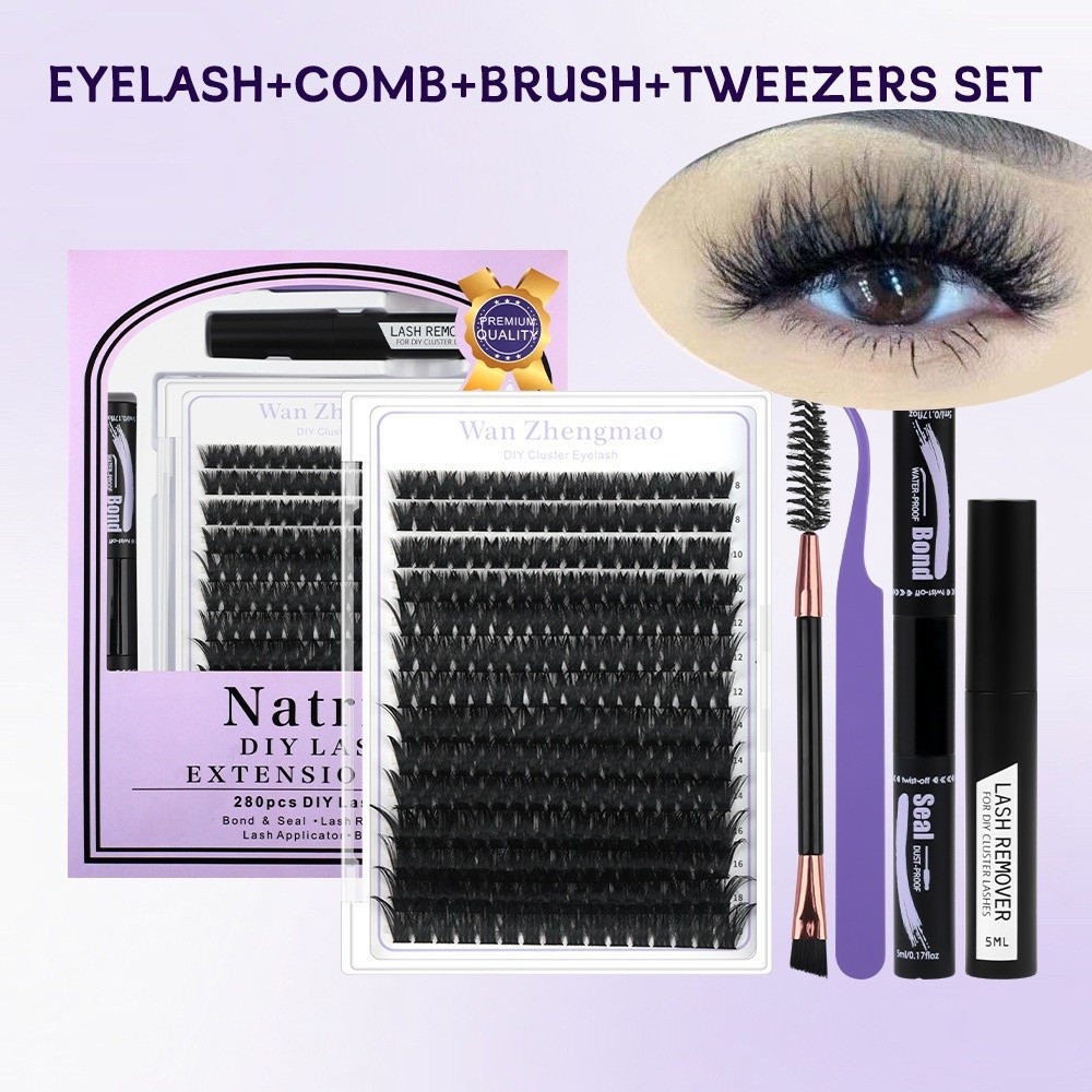 Eyelash Extension Natural Look - 8-18mm Lange Kunstwimpers Bond & Seal