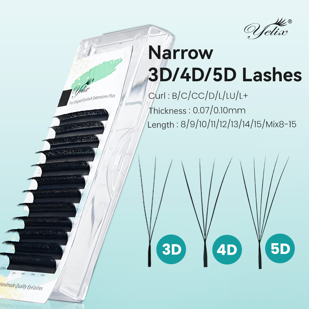 Eyelash Extension For Asian Eyes - Yelix Smalle 3D 4D 5D W