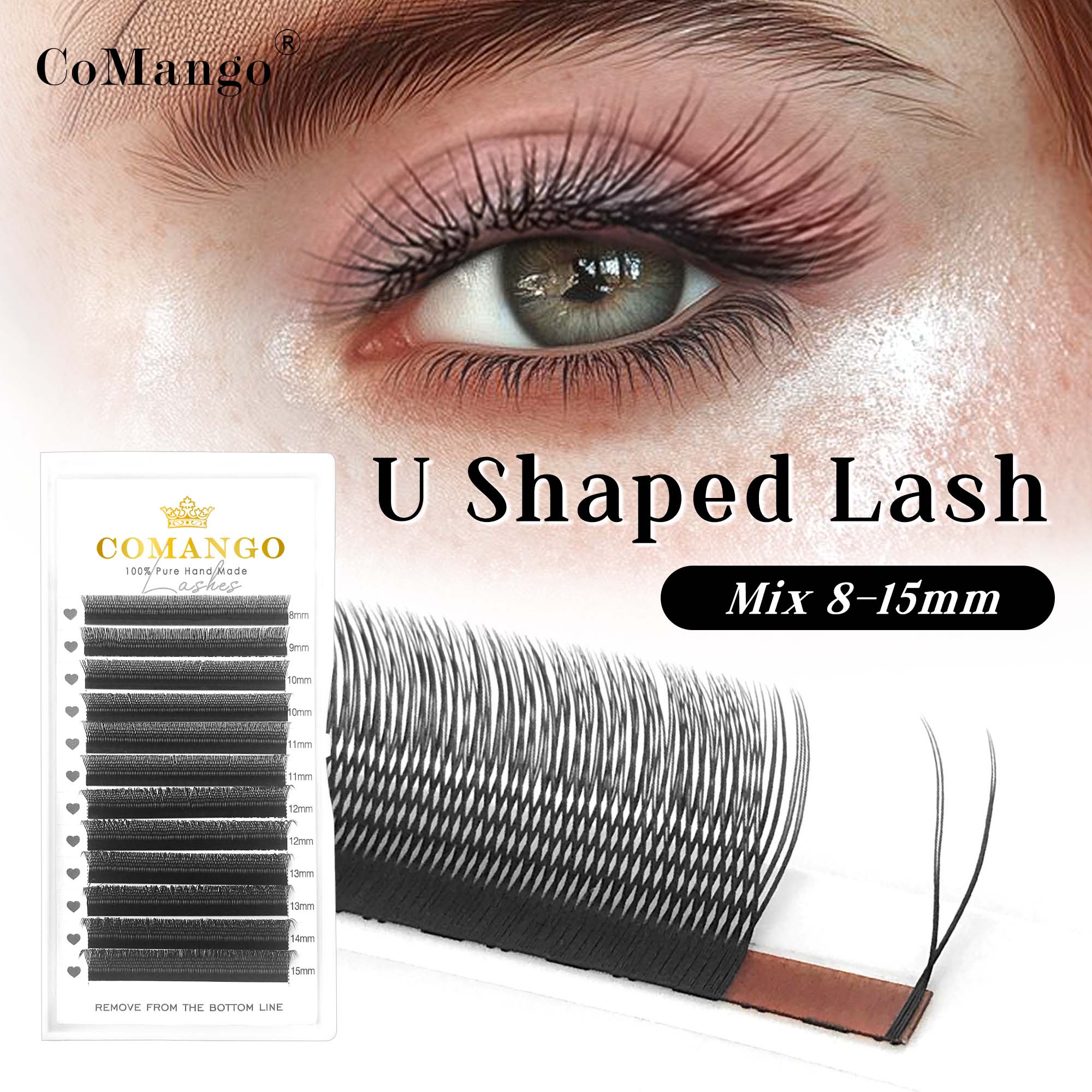 CoMango U YY wimpers natuurlij - Eyelash Extension Human Hair recensie en prijs