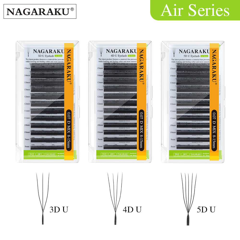 NAGARAKU U-vorm 3D/4D/5D Zacht - Eyelash Extension Human Hair recensie en prijs