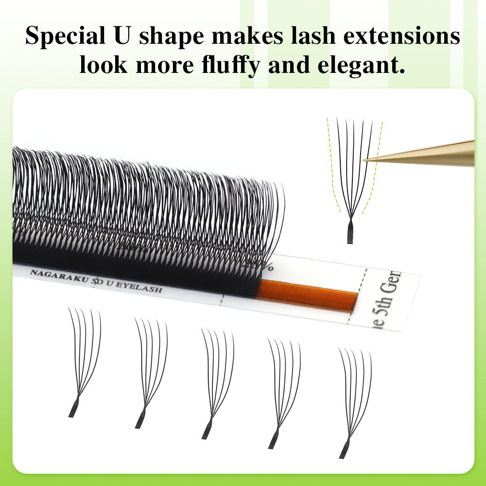 NAGARAKU U-vorm 3D/4D/5D Zacht - Eyelash Extension Human Hair recensie en prijs