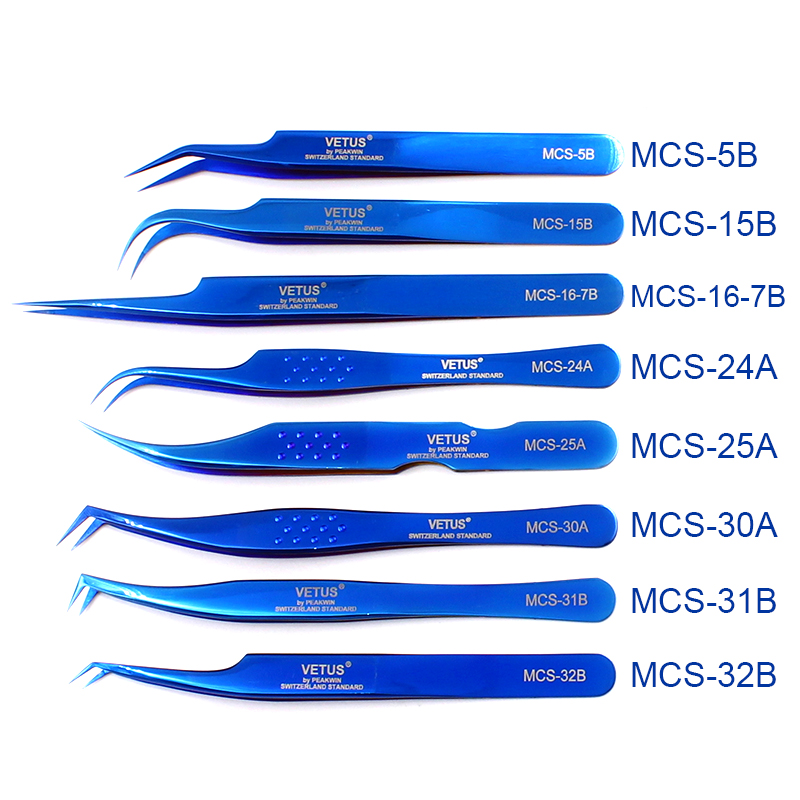 1pcs Vetus MCS Serie Blauw/Gou - Eyelash Extension Russian recensie en prijs
