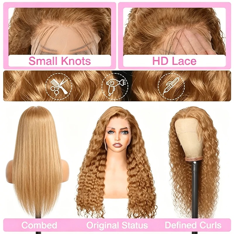 34 38 inch honingblonde pruik  - Eyelash Extension Natural Look recensie en prijs