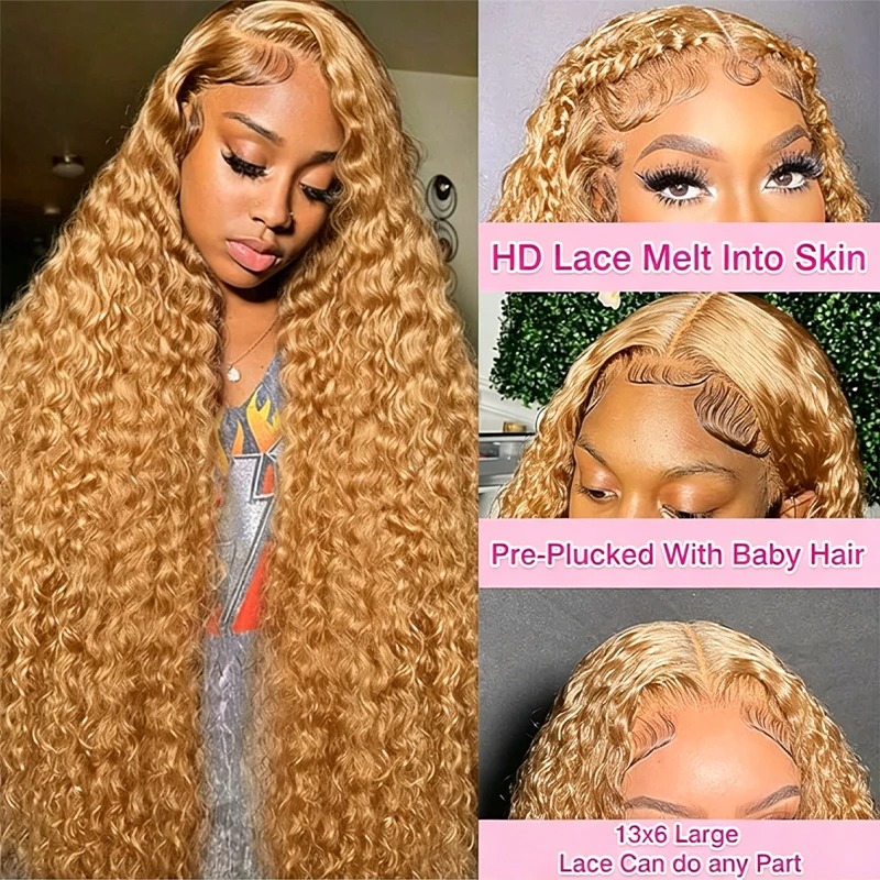 34 38 inch honingblonde pruik  - Eyelash Extension Natural Look recensie en prijs