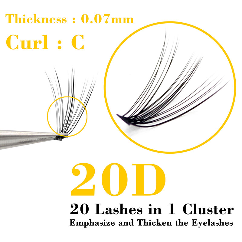 Kimcci 60 Bundels Nertsen Wimp - Eyelash Extension For Asian Eyes recensie en prijs
